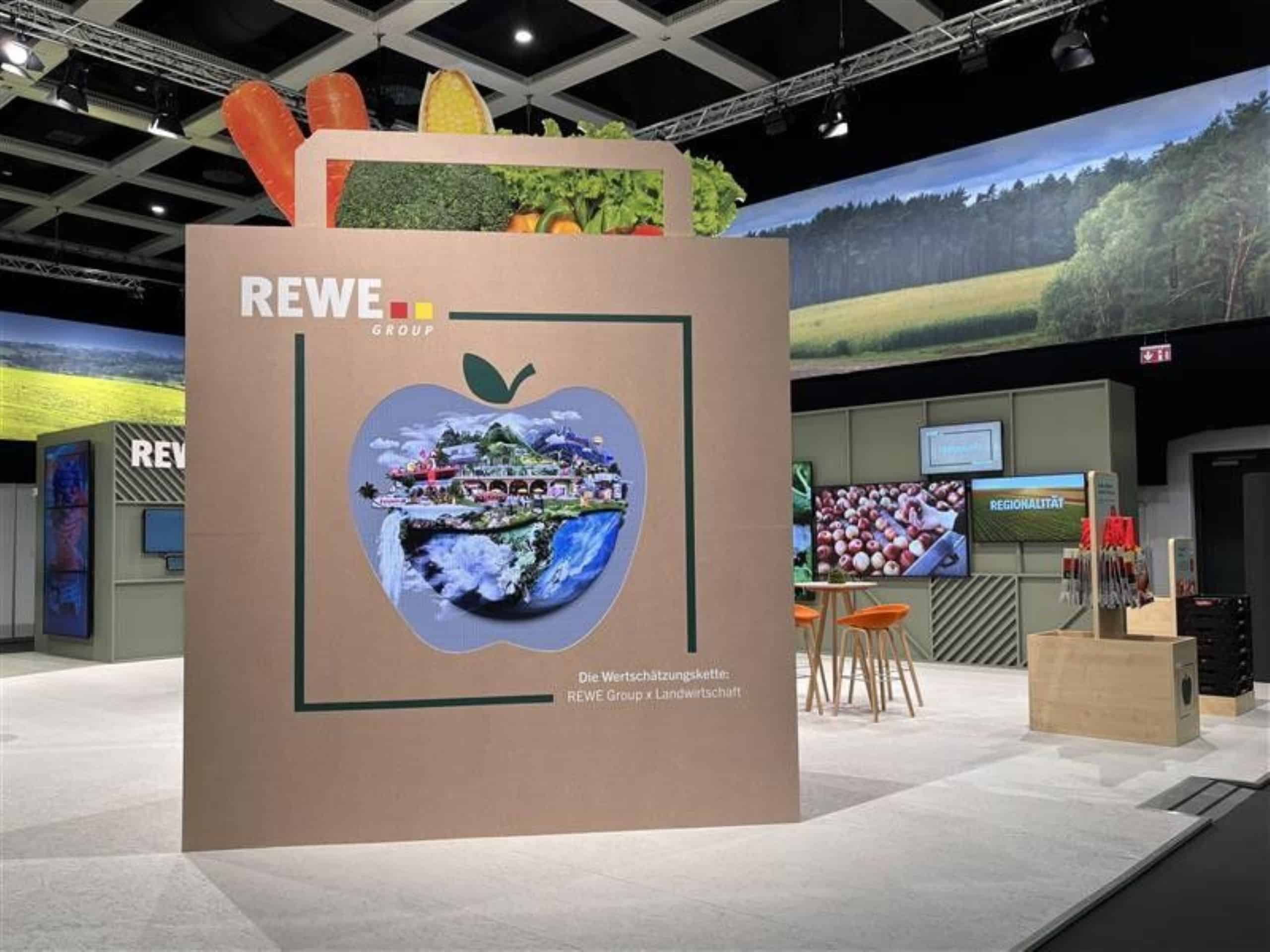 Bild vom REWE Group Messestand auf der Grünen Woche 2026